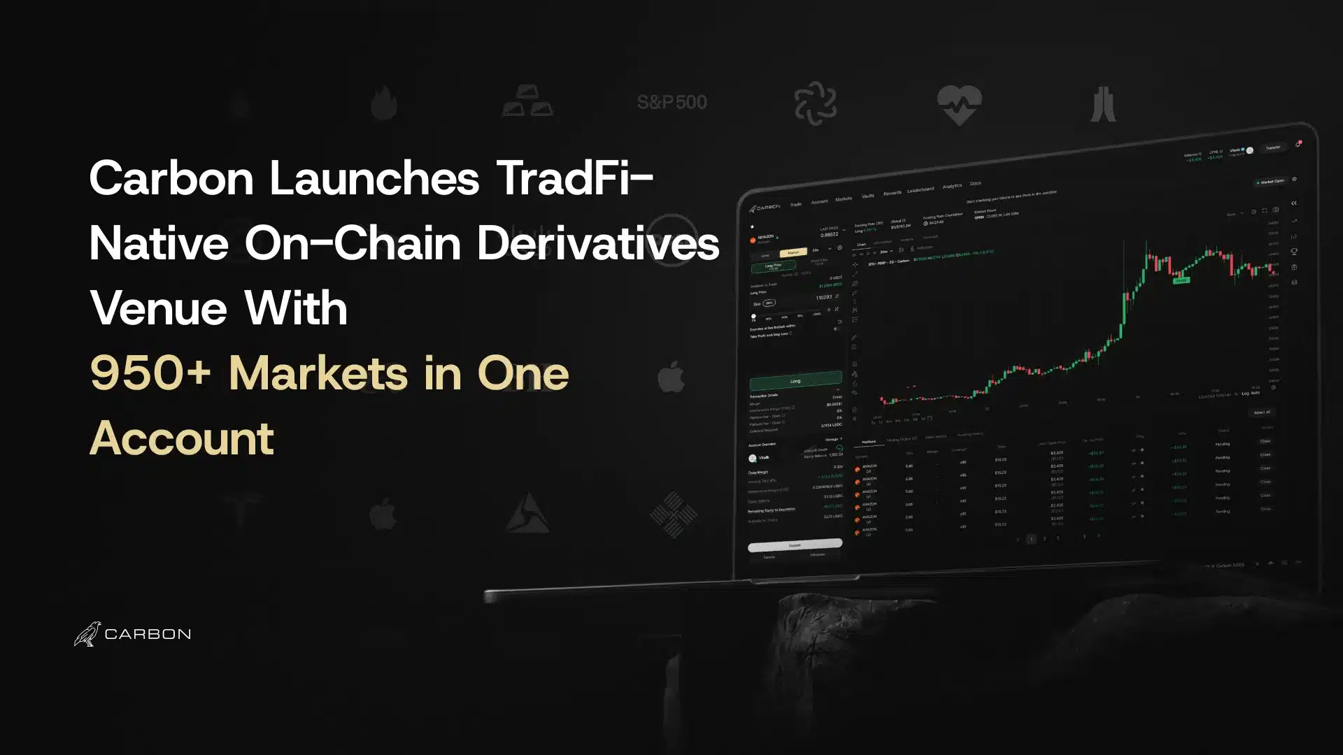 Carbon Launches TradFi-Native On-Chain Derivatives Venue With 950+ Markets in One Account
