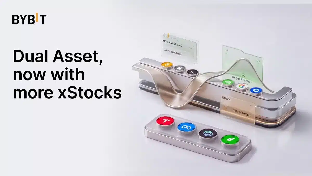 Bybit Dual Asset Integrates Four New xStocks, Expanding Use Cases for Tokenized Equities on Bybit