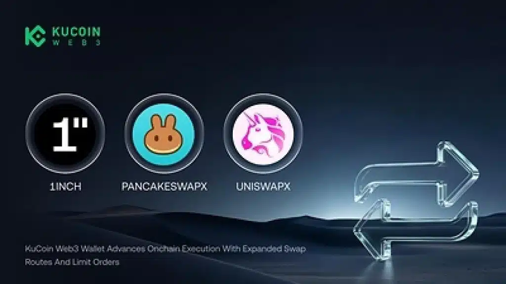 KuCoin Web3 Wallet Advances Onchain Execution with Expanded Swap Routes and Limit Orders