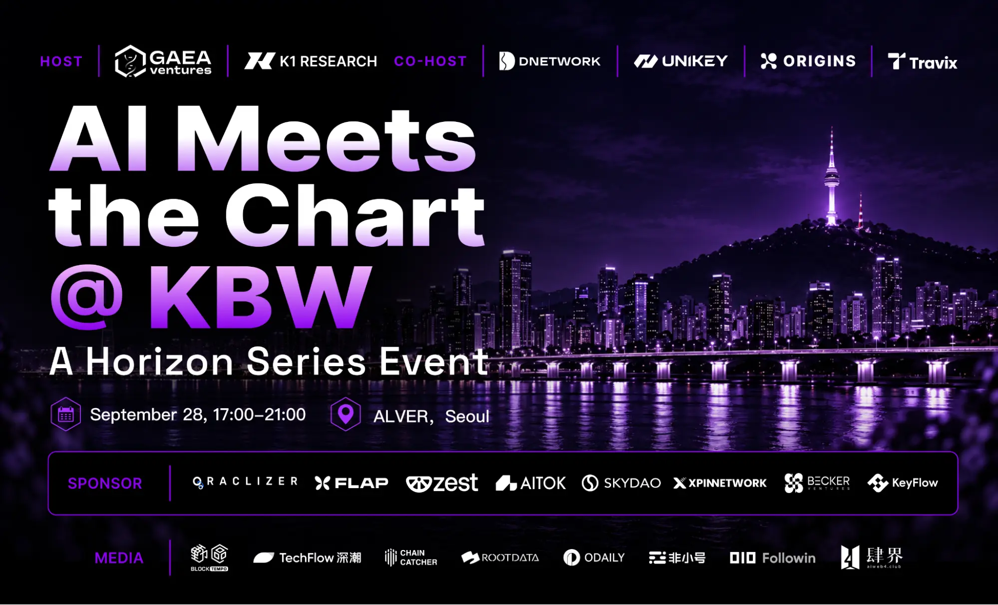 GAEA Ventures and K1 Research to Host AI Trading Event AI Meets the Chart During KBW