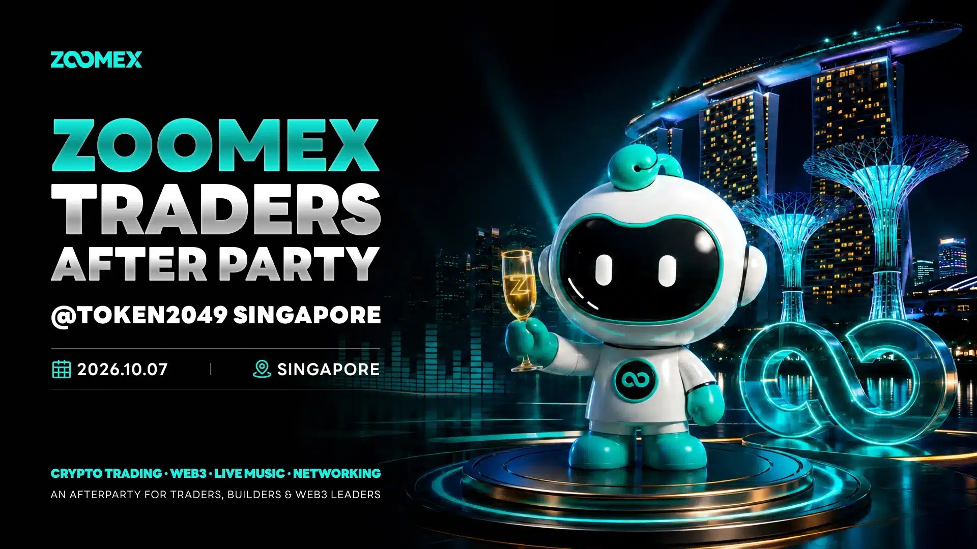 Zoomex to Host Traders After Party During TOKEN2049 Singapore, Connecting Traders and the Web3 Community