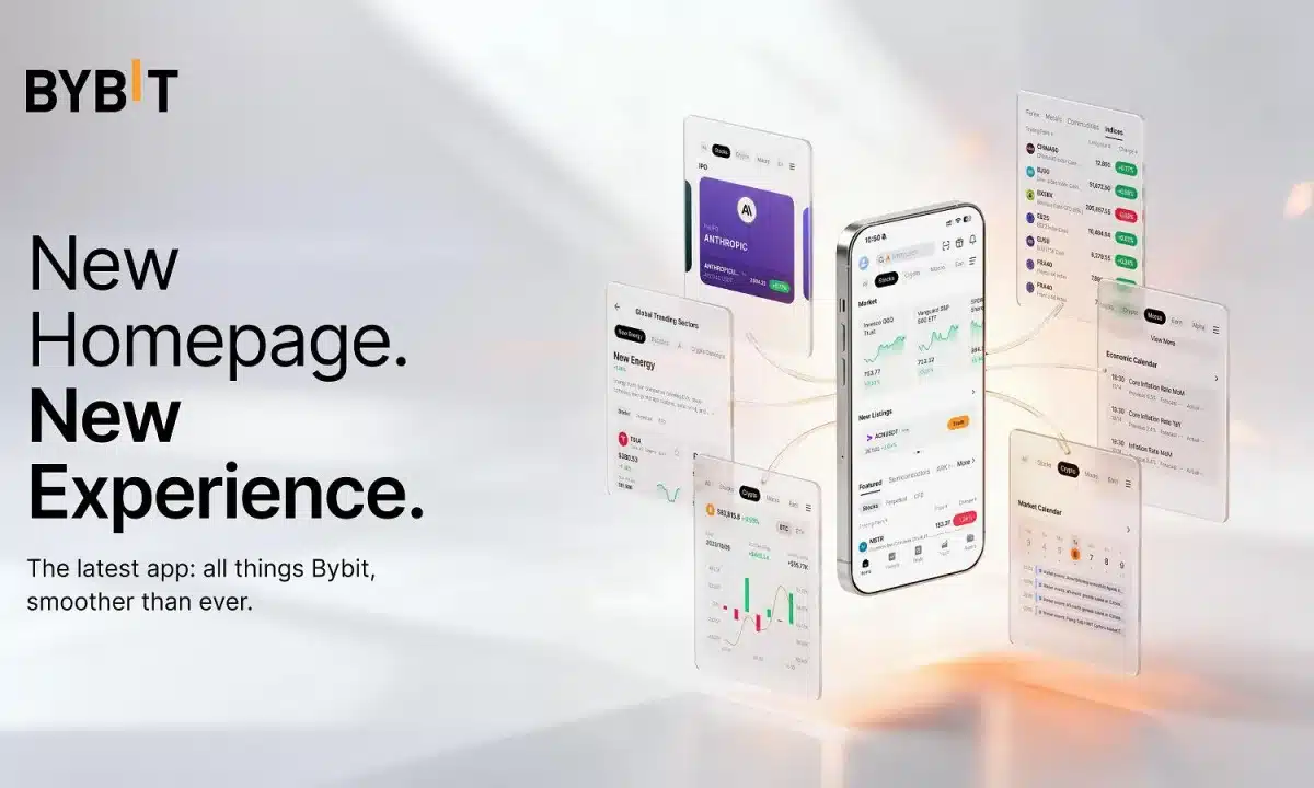 Bybit Revamps App to Reflect New Financial Platform Positioning, Unifying Crypto, Stocks, Macro Assets, Earn, and Alpha