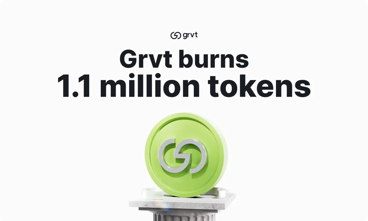 GRVT Burns 1.1 Million Tokens as Countdown to Grvt 2.0 Begins
