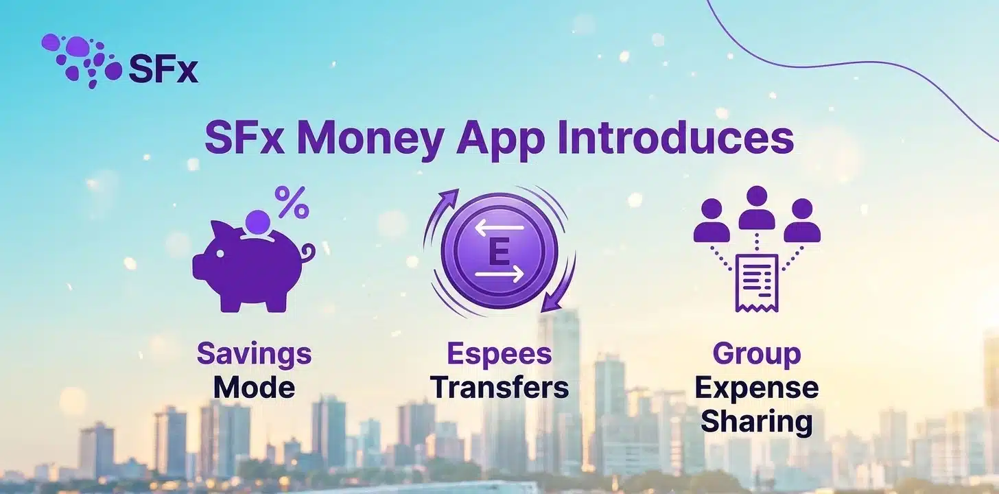 SFx Money App Introduces Savings Mode, Espees Transfers, and Group Expense Sharing