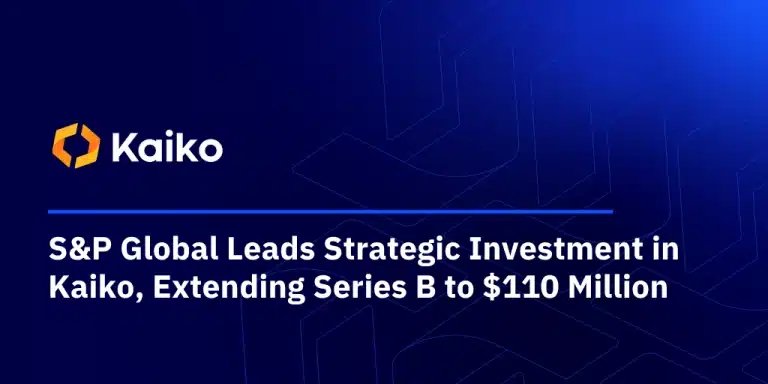 Kaiko Extends Series B to $110 Million With S&P Global-Led Investment